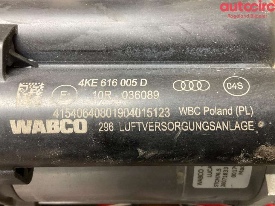Kompressor nivå/luft til Audi e-tron 2018-->>  (AUDI|4KE 616 005 E)