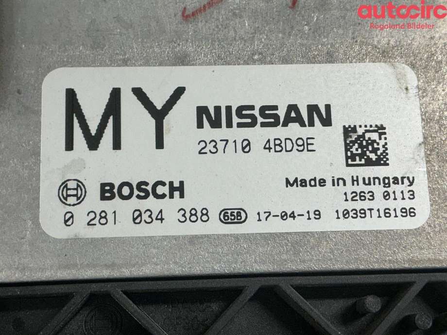 Styreenhet motor til Nissan X-Trail 2014-2022 (T32) (T32) (NISSAN|237104BD9E)