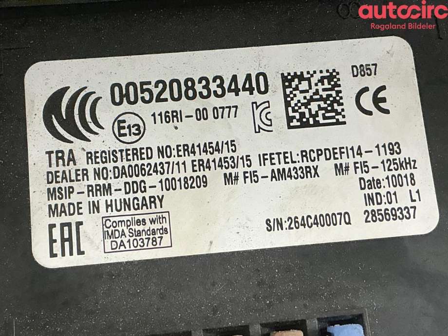 Sikringsboks til Fiat Tipo 2017-->> (FIAT|520833440)