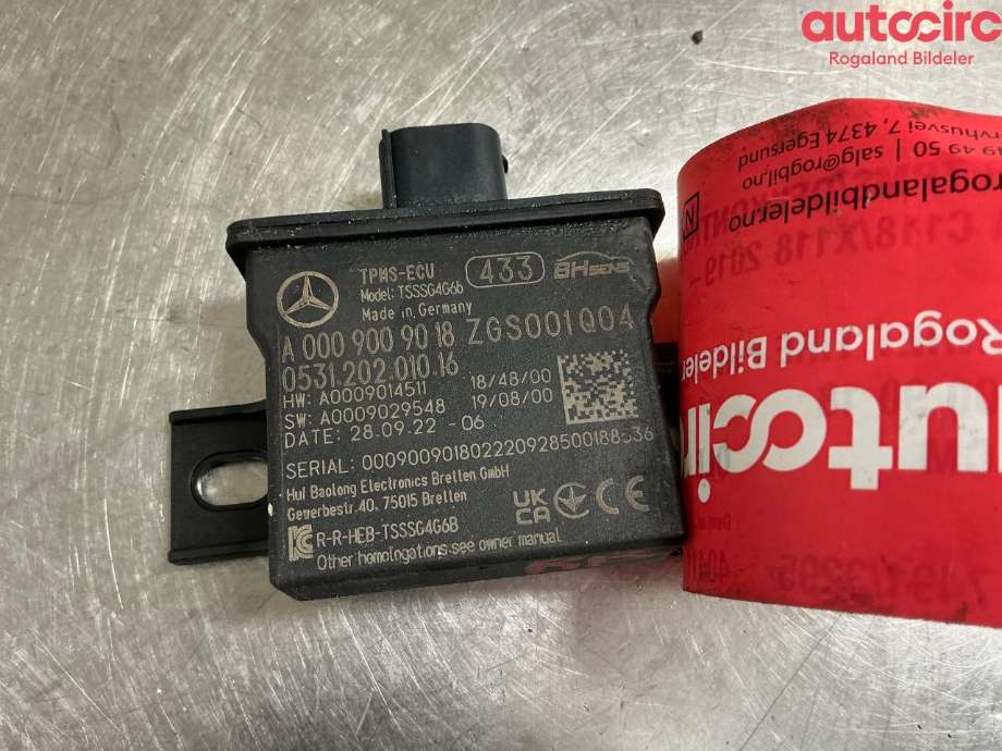 Sensor dekktrykk til Mercedes CLA 2019-->> (C118) (C118) (MERCEDES|A 000 900 90 18|)