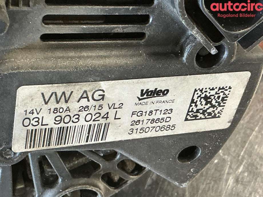 Dynamo til VW Transporter / Caravelle 2015-2019 (T6) (T6) (VOLKSWAGEN|03L 903 024 LX|03L 903 024 L|)