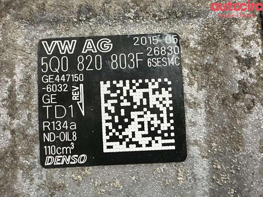 Aircondition kompressor til VW Transporter / Caravelle 2015-2019 (T6) (T6) (VOLKSWAGEN|5Q0 820 803 K|5Q0 820 803 F|)