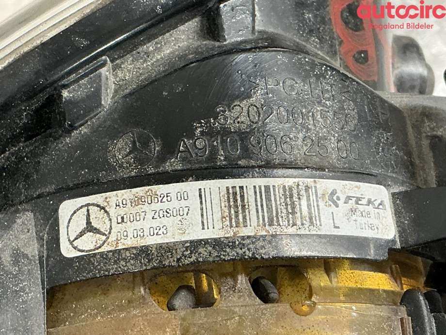 Tåkelykt venstre foran til Mercedes Sprinter 2018-->> (907/910) (907/910) (MERCEDES|A 910 906 25 00)