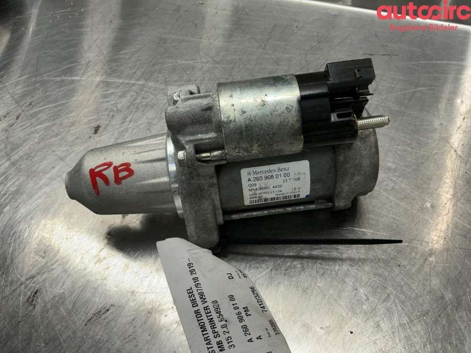 Starter diesel til Mercedes Sprinter, 2018-->> (907/910) (907/910) (MERCEDES|A 260 906 01 00)
