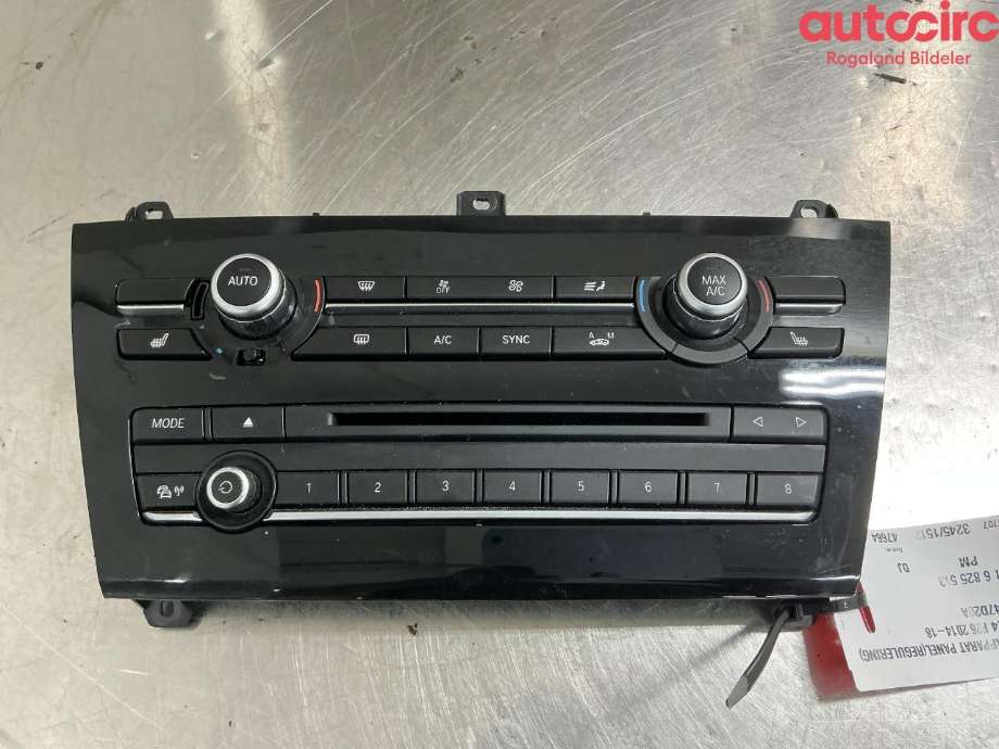 Varmeapparat betjening til BMW X4, 2014-2018 (F26) (F26) (BMW|64 11 6 825 513)