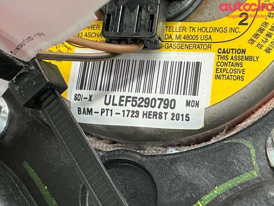 Airbag rattpute til BMW X4 2014-2018 (F26) (F26) (BMW|32 30 8 092 206)