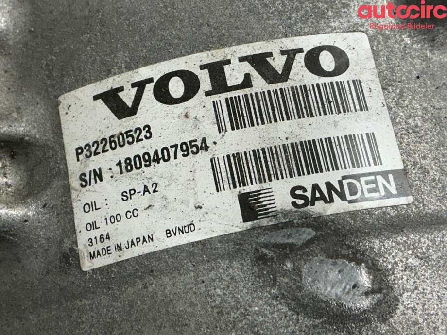Aircondition kompressor til Volvo S60 2019-2023 (Type III) (36012838|)
