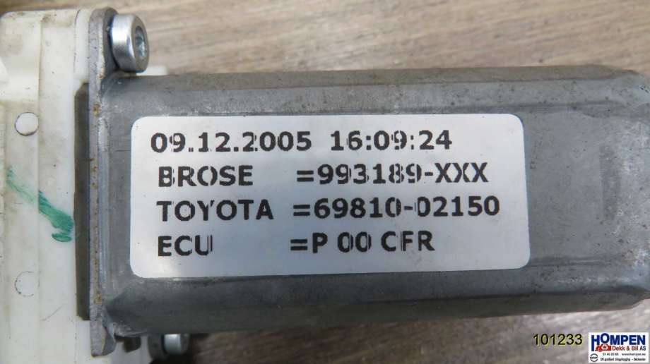 Ruteheis høyre til Toyota Corolla 2002-2007 (TOYOTA|6981002150|993189|)