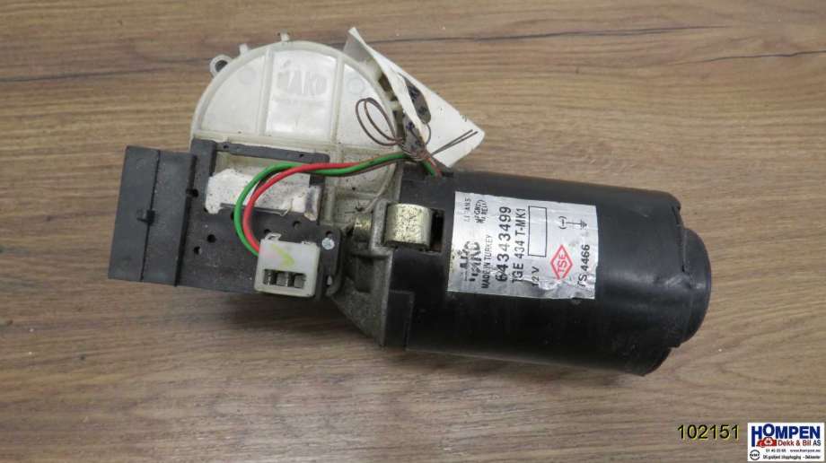 Viskermotor frontrute til Fiat Doblo 2001-2005 (Type I, Fase 1)  (FIAT|51839941|64343499|)