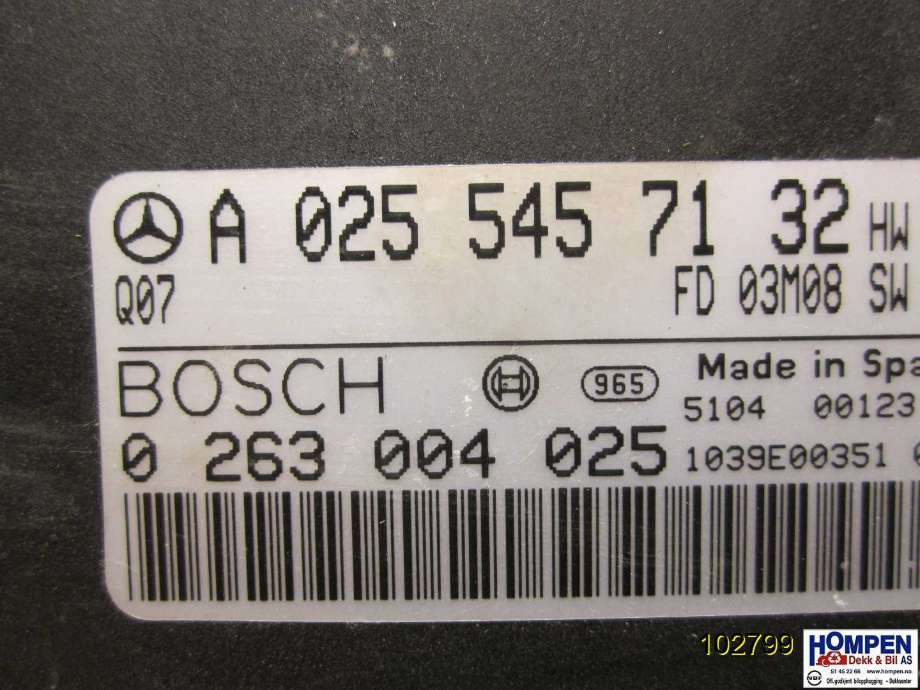 Styreenhet parkering til Mercedes E-Klasse 2002-2006 (Fase 1) (W211) (W211) (MERCEDES|A0255457132|)