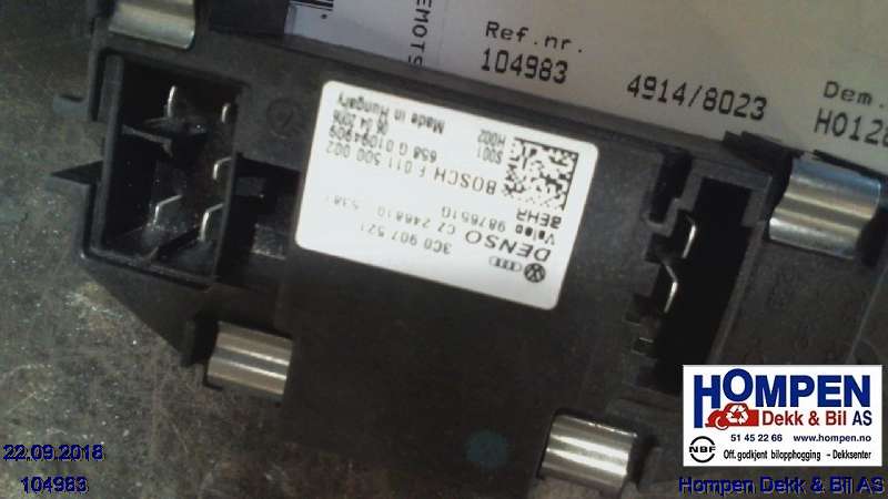Varmeapparat motstand til VW Golf V, Combi 2003-2008 (VOLKSWAGEN|3C0907521G|2468105381|3C0907521)