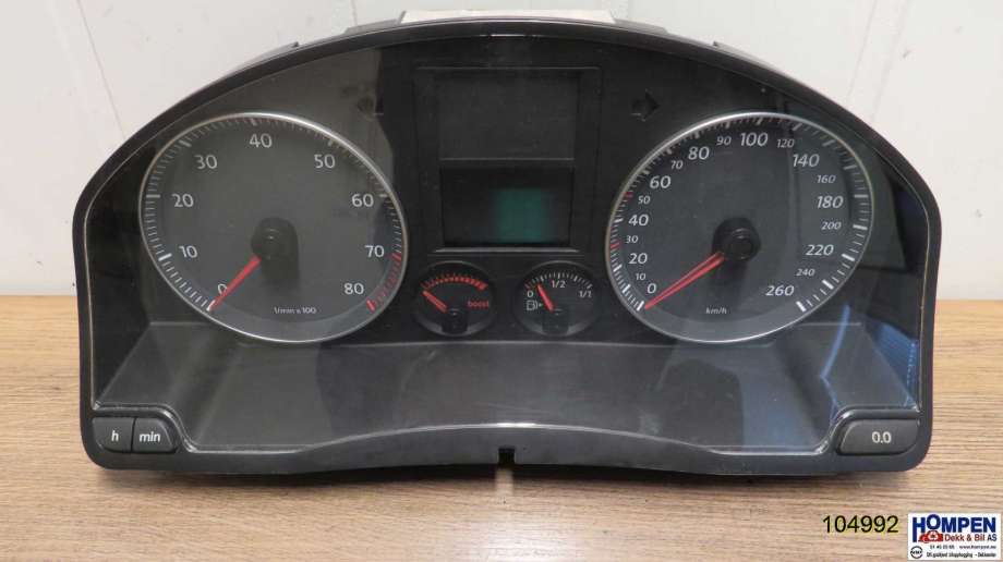 Instrumentpanel til VW Golf V, Combi, 2003-2008  (VOLKSWAGEN|1K0920862GX)