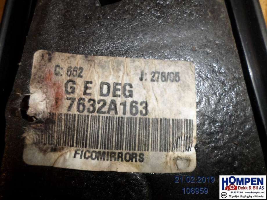 Speil venstre til Mitsubishi Colt 2004-2008 (Type VII, Fase 1)  (MITSUBISHI|7632A163|)