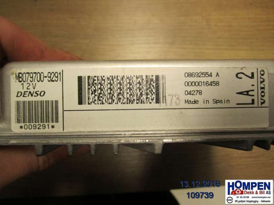 Styreenhet motor til Volvo S60 2005-2010 (Type I, Fase 2) (VOLVO|8692554A|0797009291|)