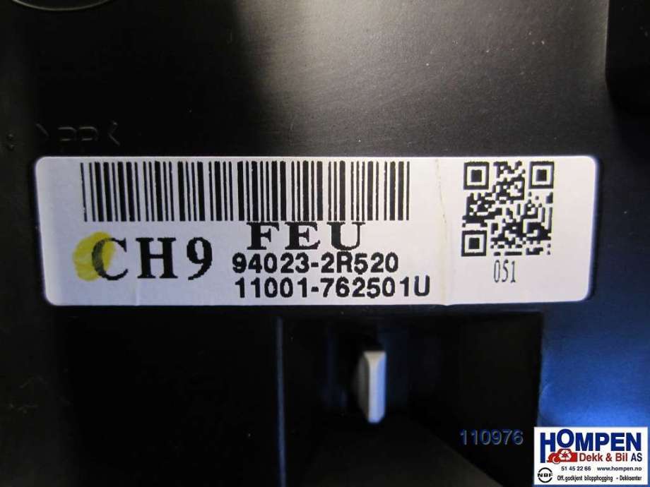 Instrumentpanel til Hyundai i30 2007-2012 (Type I)  (HYUNDAI|940232R520|)