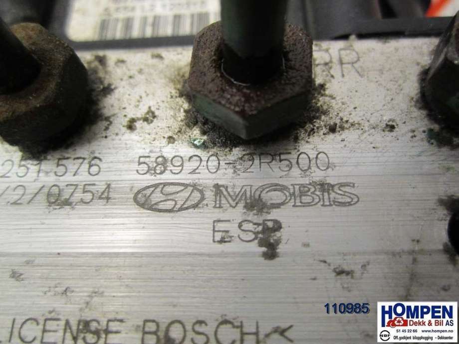 ABS sentral til Hyundai i30 2007-2012 (Type I) (HYUNDAI|589202R500|0265251576|)