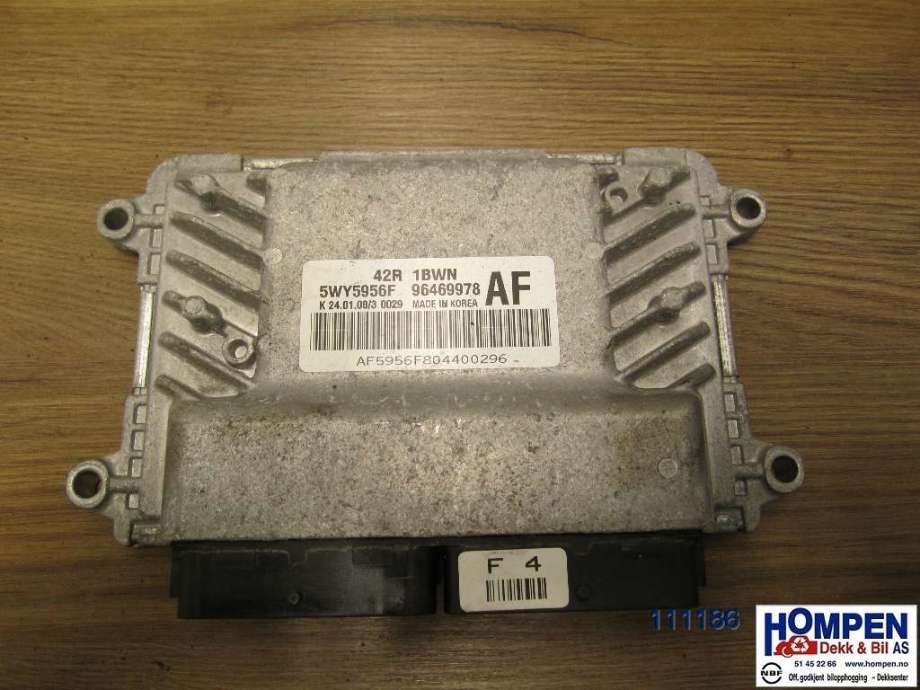 Styreenhet motor til Chevrolet Aveo 2002-2011 (Fase 1) (CHEVROLET (KR)|96469978|5WY5956F|)