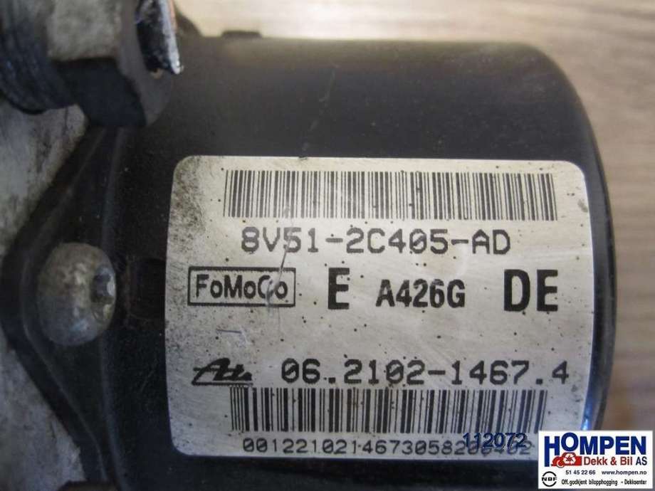 ABS sentral til Ford Fiesta 2008-2012 (Type VI, Fase 1)  (FORD|1715773||8V512C405AD)