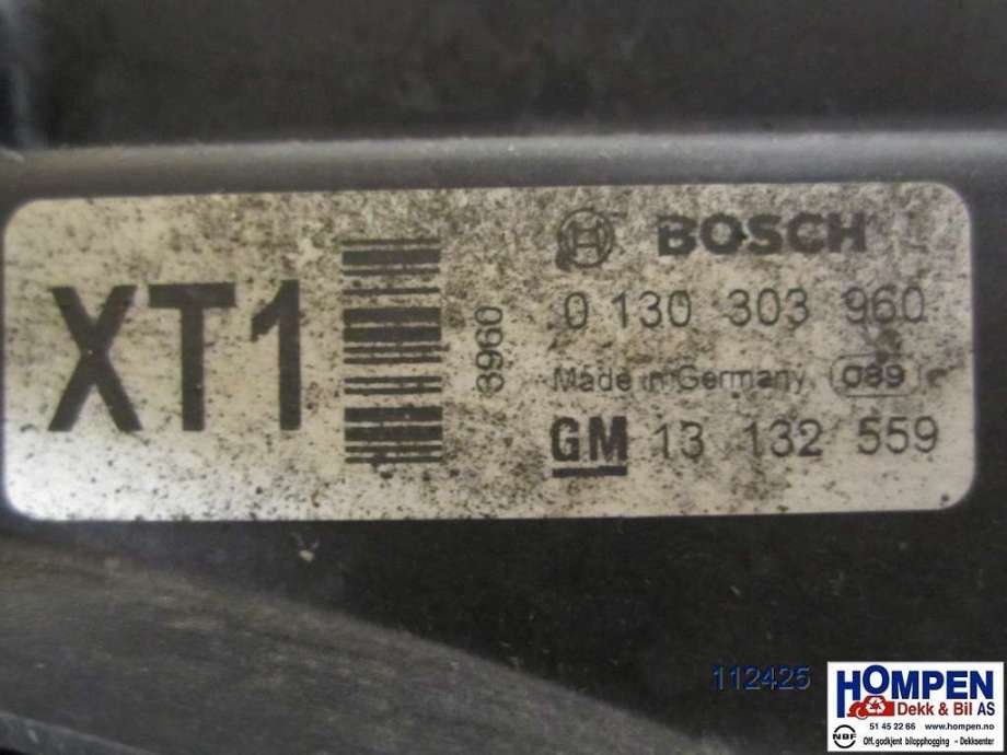Kjølevifte til Opel Astra H 2004-2009 (OPEL|13147279|0130303960|13132559)