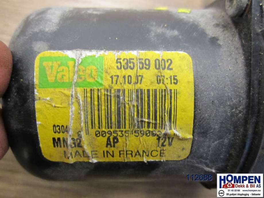 Viskermotor frontrute til Citroën C3 2002-2009 (Type I)  (CITROEN|6401F4|53559002|)