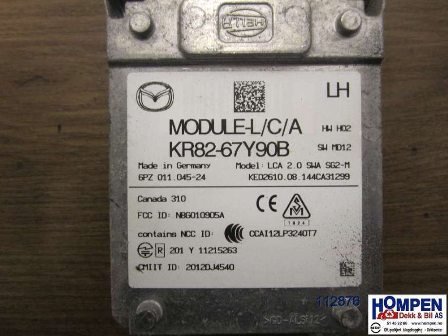 Sensor radar til Mazda CX-5 2012-2017 (Type I)  (MAZDA|KR8267Y90B|)