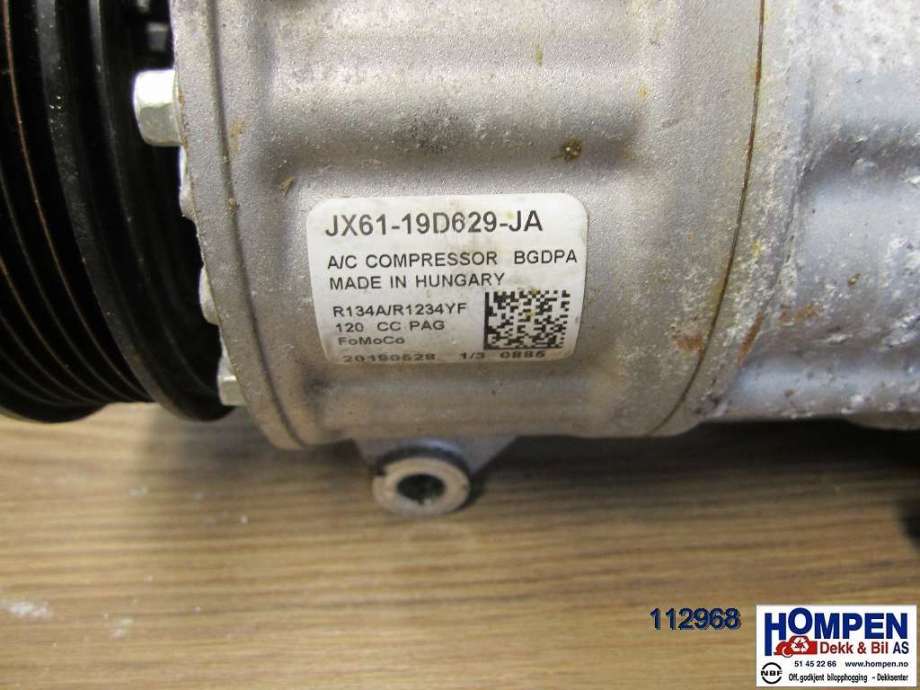 Aircondition kompressor til Ford Transit Connect 2018-->> Type II, Fase 2  (FORD|2237045||JX6119D629JA)