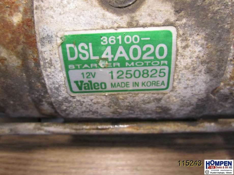 Starter diesel til Hyundai H-1 2008-2012 (Type II, Fase 1)  (HYUNDAI|361004A020|)