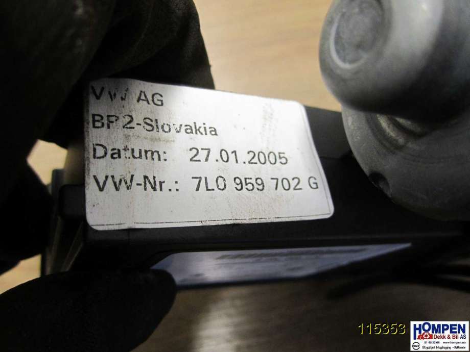 Ruteheis høyre til VW Touareg 2003-2007 (Type I, Fase 1)  (VOLKSWAGEN|7L0959702H||7L0959702G)