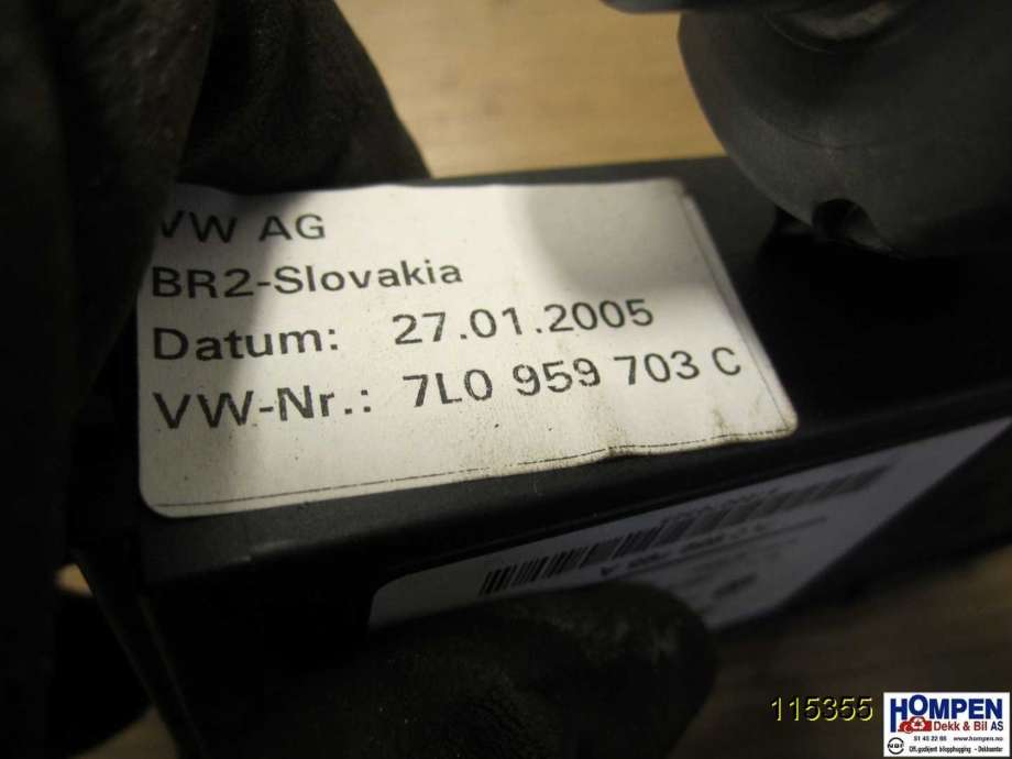 Ruteheis venstre til VW Touareg 2003-2007 (Type I, Fase 1)  (VOLKSWAGEN|7L0959703D||7L0959703C)