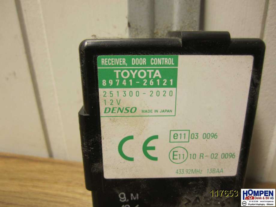 Styreenhet sentrallås til Toyota Hiace 2007-2012 (Fase 3)  (TOYOTA|8974126121|2513002020|)