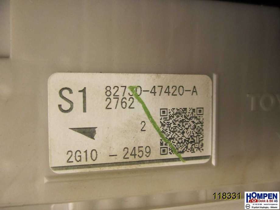 Sikringsboks til Toyota Prius +7 2012-2020 (Type III) (stasjonsvogn) (stasjonsvogn) (TOYOTA|8273047420|)
