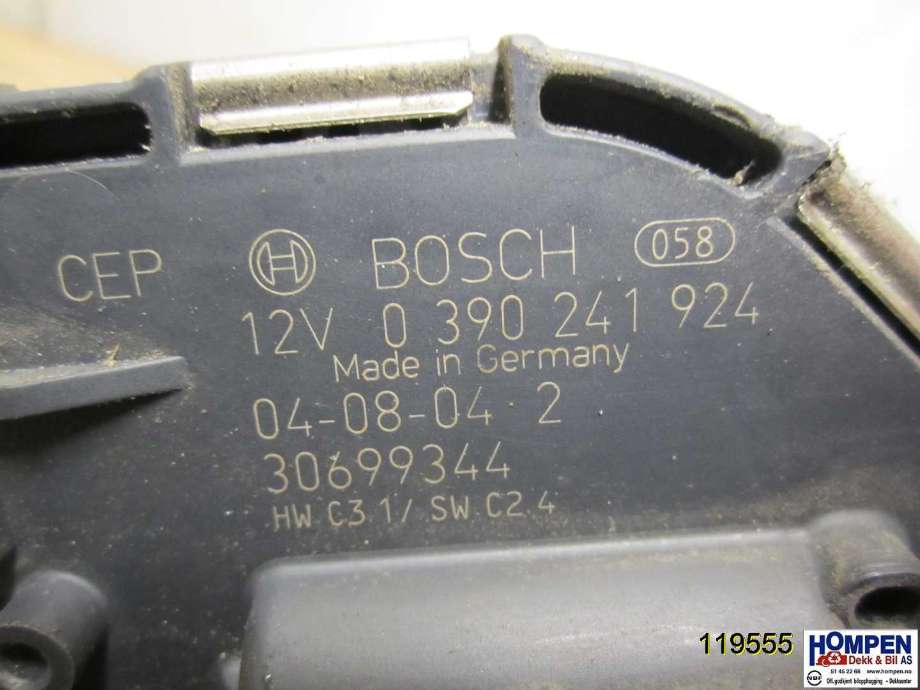 Viskermotor frontrute til Volvo S40 2004-2007 (Type II, Fase 1)  (VOLVO|30699344|0390241924|)