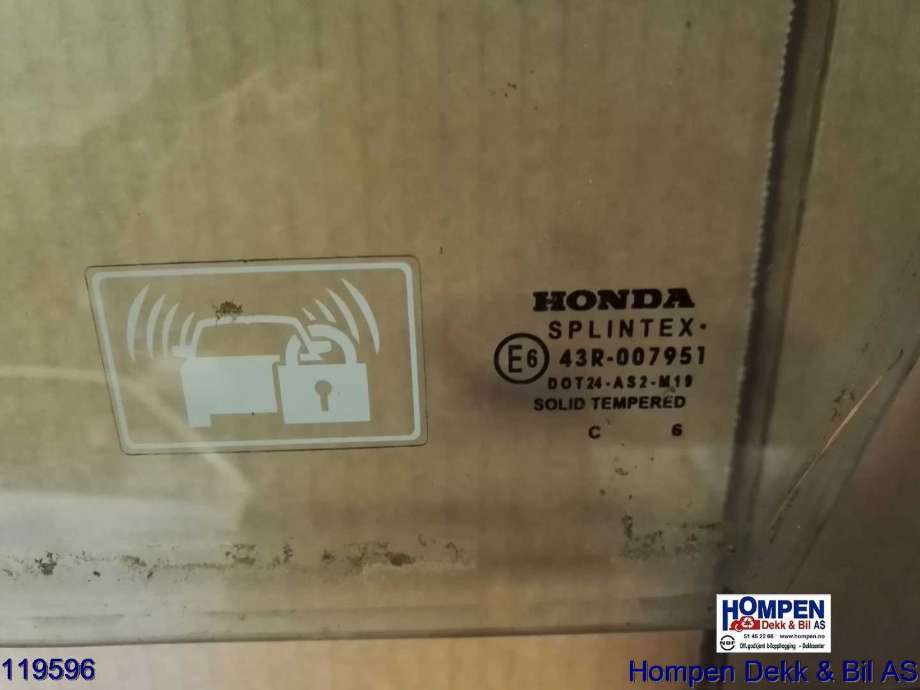 Siderute venstre foran til Honda Civic 2006-2011 (Type VIII)  (HONDA|73350SMGE00|)