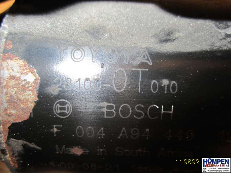 Starter til Toyota Corolla 2007-2013  (TOYOTA|281000T010|F004A94449|)