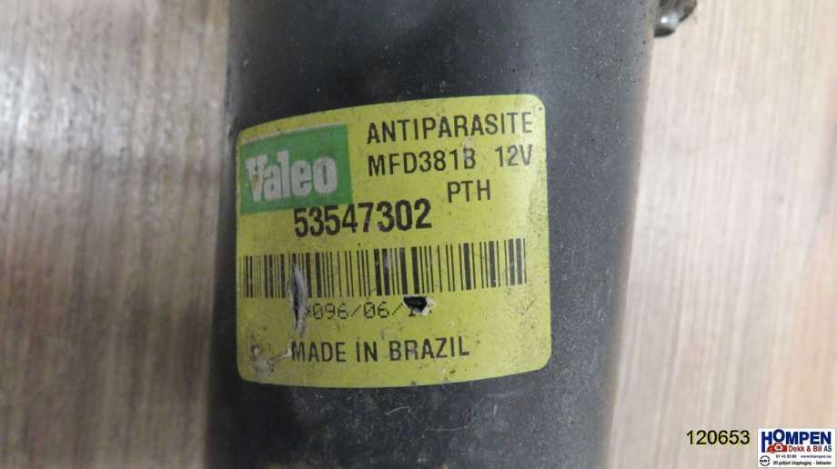 Viskermotor frontrute til Citroën Jumpy 1995-2007 (Type I) (CITROEN|640593|53547302|)