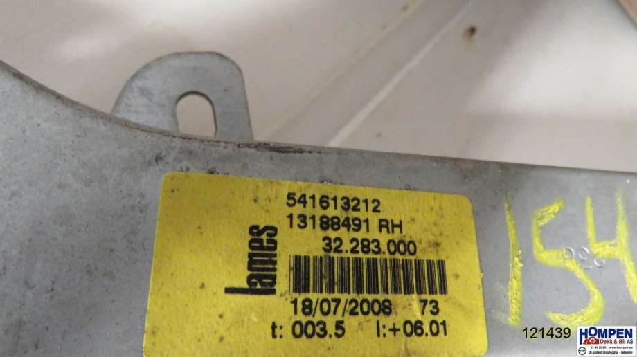 Ruteheis høyre til Opel Corsa D 2006-2014 (OPEL|39161985||13188491)