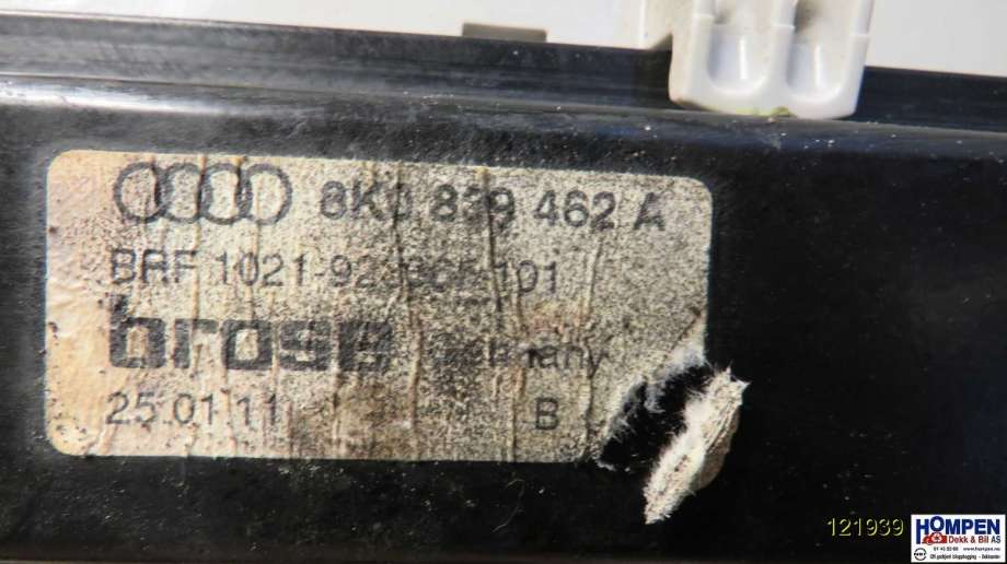 Ruteheis til Audi A4 2007-2014 (Type IV) (B8) (B8) (AUDI|8K0839462C||8K0839462A)