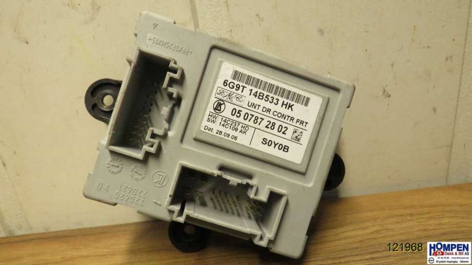 Styreenhet dør høyre foran til Ford S-Max 2006-2010 (Type I, Fase 1) (FORD|1469038|0507872802|6G9T14B533HK)