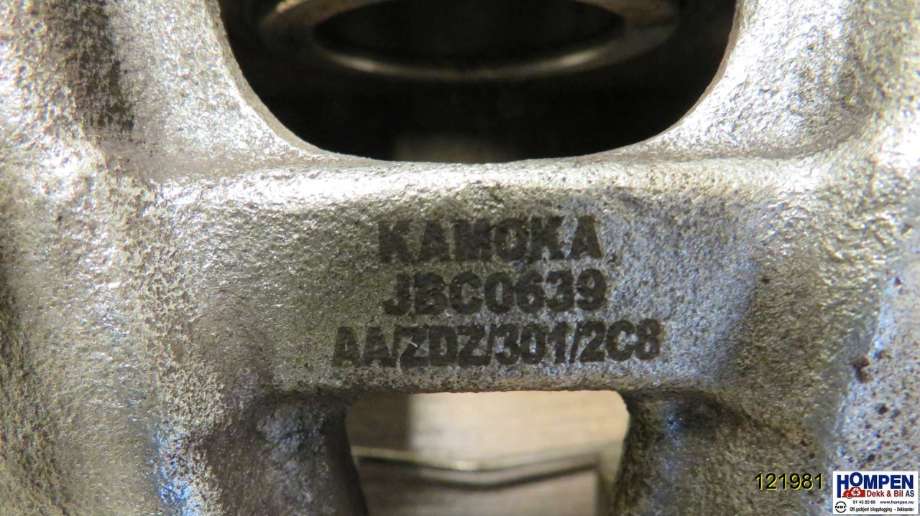 Bremsecaliper venstre foran til Audi A4 2007-2014 (Type IV) (B8) (B8) (AUDI|8K0615123C|JBC0639|)