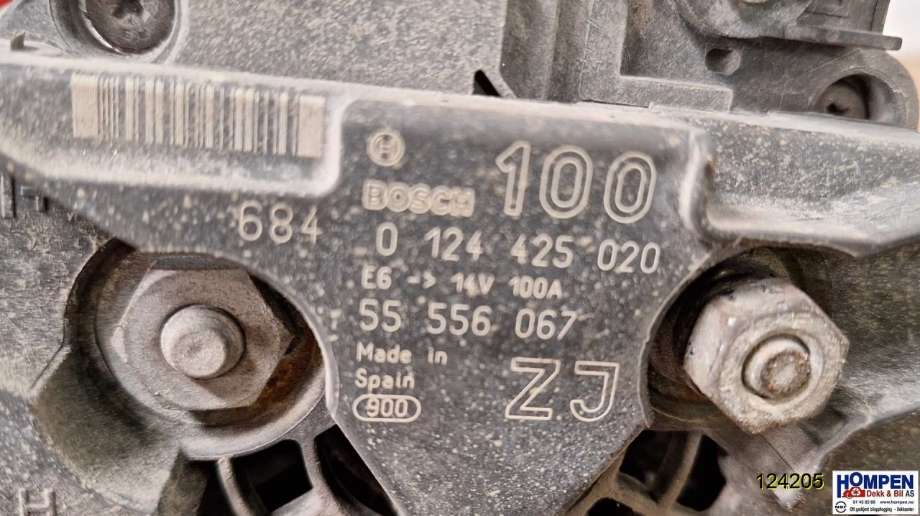 Dynamo til Opel Meriva A 2003-2010  (OPEL|55556067|)