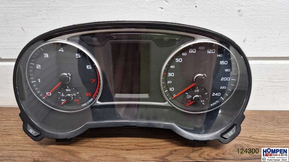 Instrumentpanel til Audi A1 2015-2018 (Type I, Fase 2) (AUDI|8XA920930D|)