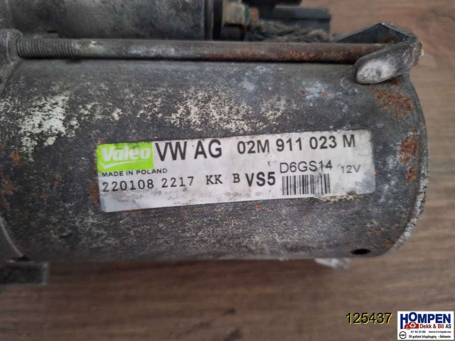 Starter til Audi A3 2003-2008 (Type II, Fase 1)  (AUDI|02T911023M|)