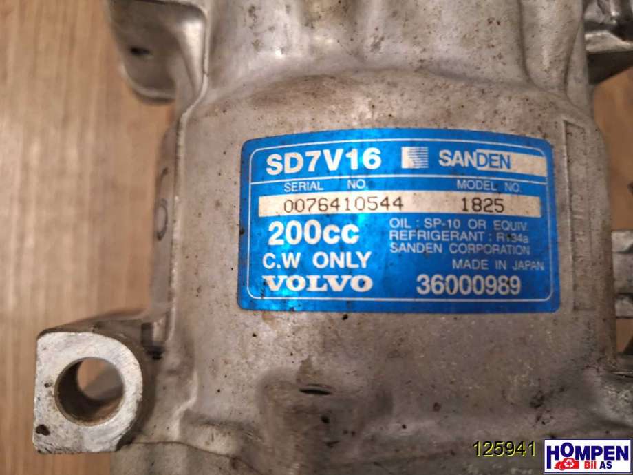 Aircondition kompressor til Volvo V50 2004-2007 (Fase 1)  (VOLVO|36000969|)