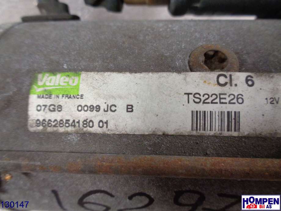 Starter diesel til Peugeot 308 2007-2011 (Type I, Fase 1)  (PEUGEOT|5802AE|TS22E26|9662854180)