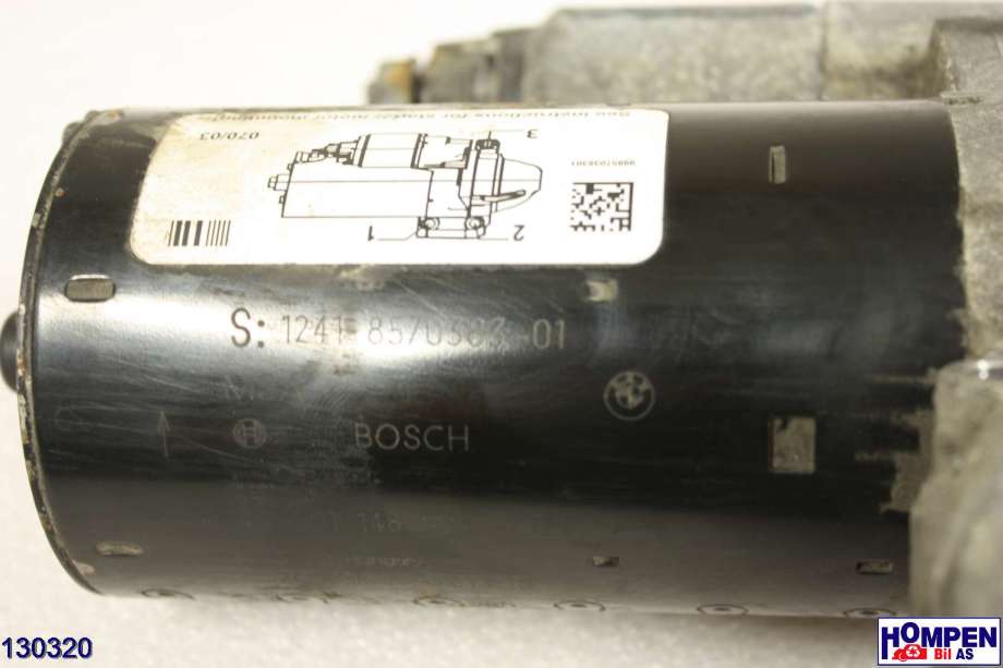 Starter diesel til BMW X3 2010-2017 (F25) (F25) (BMW|12418570238|0001148010|12418570383-01)