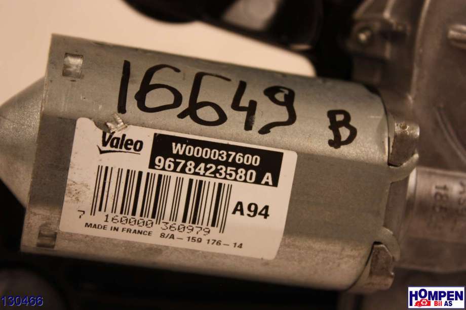 Viskermotor bakrute til Peugeot 2008 2013-2019 (Type I) (PEUGEOT|96 784 235 80|9678423580A|W000037600)