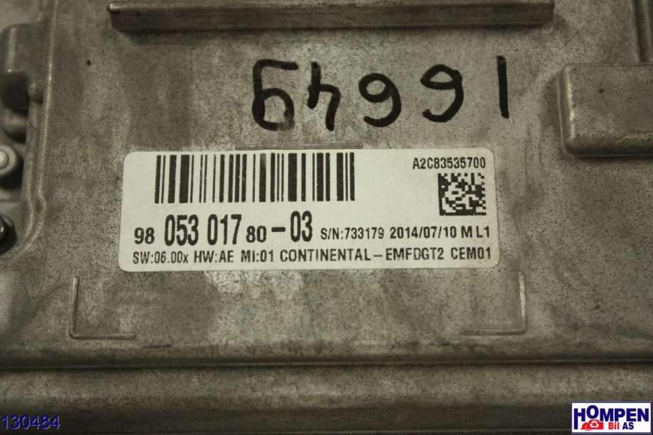 Instrument kjørecomputer til Peugeot 2008 2013-2019 (Type I) (PEUGEOT|98 128 628 80|98 053 017 80|98 053 017 80-03)