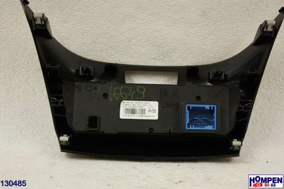 Varmeapparat betjening til Peugeot 2008 2013-2019 (Type I) (PEUGEOT|98 195 706 80||96722471XU)