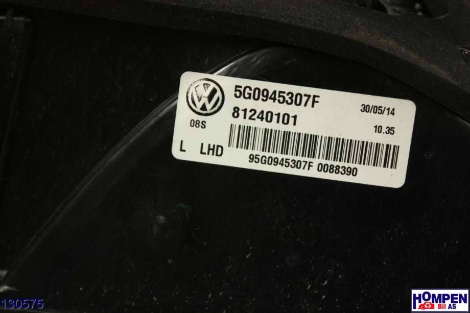 Baklykt venstre indre til VW e-Golf 2014-2017 (Fase 1) (VOLKSWAGEN|5G0945307F||81240101)