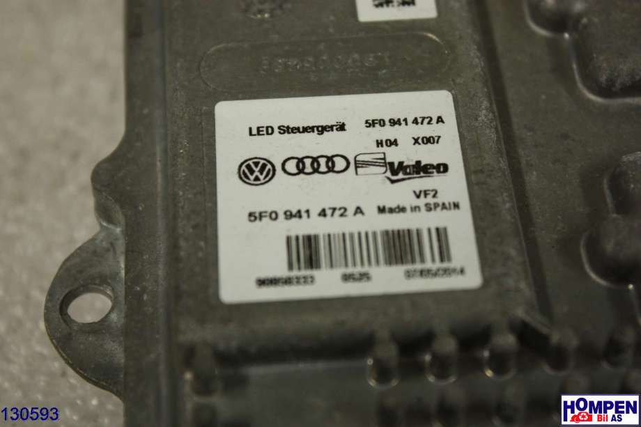 Styreenhet xenon/ballast til VW e-Golf 2014-2017 (Fase 1)  (VOLKSWAGEN|5F0 941 472 A|)
